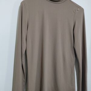 Doublju Women's Taupe Long Sleeve Blouse